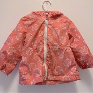 Pink Hooded Fleece Lined Spring Jacket for Toddler Girls